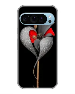 Чохол для Google Pixel 9 з картинкою «Срібна фантазійна квітка»