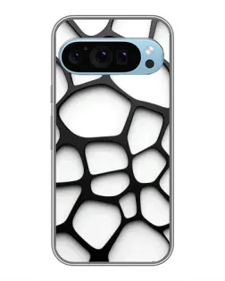 Чохол для Google Pixel 9 з картинкою «Біла об'ємна сітка»