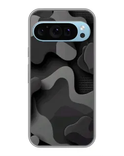 Чехол для Google Pixel 9 с картинкой «Темный абстрактный камуфляж»