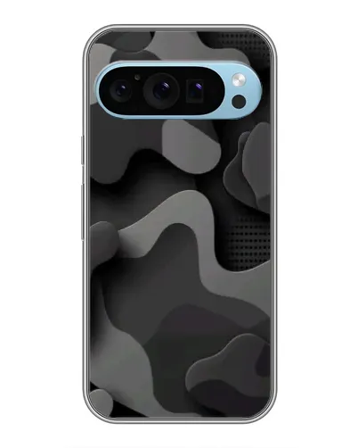 Чехол для Google Pixel 9 с картинкой «Темный абстрактный камуфляж»