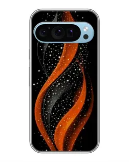 Чехол для Google Pixel 9 с картинкой «Огненная звездная волна»