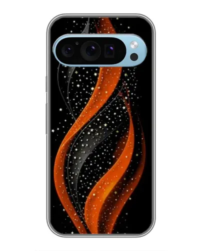 Чехол для Google Pixel 9 с картинкой «Огненная звездная волна»