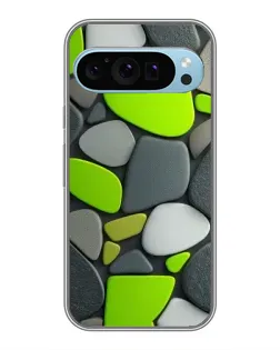 Чехол для Google Pixel 9 с картинкой «Яркая неоновая галька»