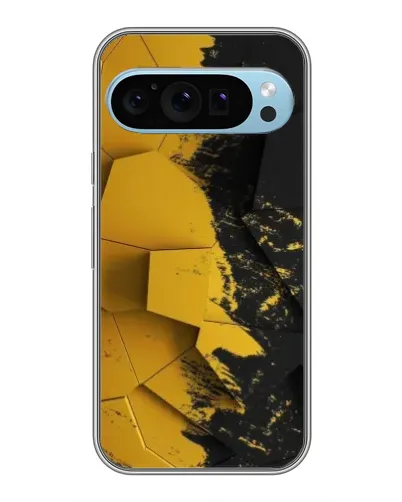 Чехол для Google Pixel 9 с картинкой «Золотые осколки геометрии»