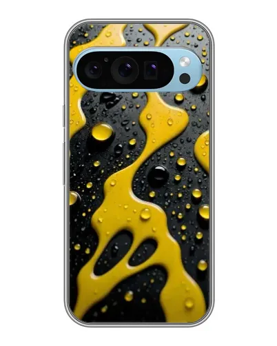 Чехол для Google Pixel 9 с картинкой «Жидкое желтое золото»