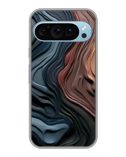 Чехол для Google Pixel 9 с картинкой «Цветные волны каньона»