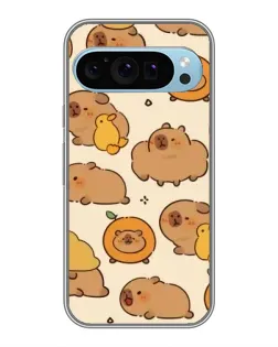 Чохол для Google Pixel 9 з картинкою «Капібари з апельсинами»