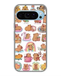 Чохол для Google Pixel 9 з картинкою «Капібари набір»