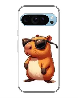 Чохол для Google Pixel 9 з картинкою «Капібара в окулярах»