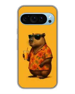 Чохол для Google Pixel 9 з картинкою «Капібара на відпочинку»