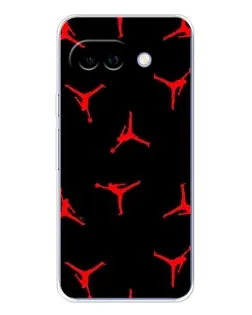 Чехол для Google Pixel 9A с картинкой «Jordan Red Pattern»