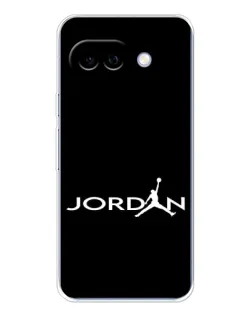 Чехол для Google Pixel 9A с картинкой «Jordan White Logo»
