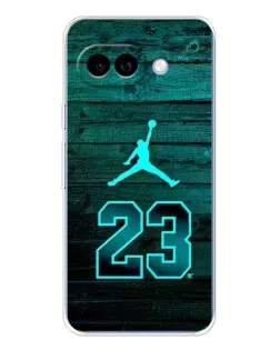 Чехол для Google Pixel 9A с картинкой «Jordan Cyan 23»