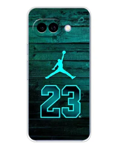 Чехол для Google Pixel 9A с картинкой «Jordan Cyan 23»
