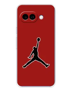 Чехол для Google Pixel 9A с картинкой «Jordan Red Back»