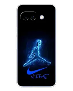 Чехол для Google Pixel 9A с картинкой «Jordan Neon Blue»