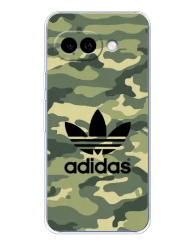 Чехол для Google Pixel 9A с картинкой «Милитари стиль Adidas»