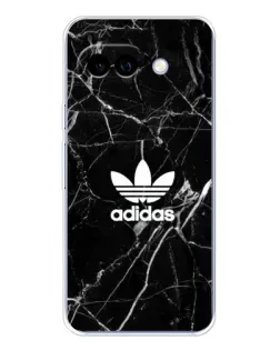 Чехол для Google Pixel 9A с картинкой «Белый мрамор Adidas»