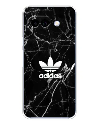 Чехол для Google Pixel 9A с картинкой «Белый мрамор Adidas»