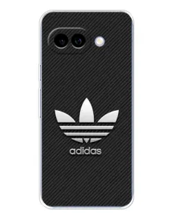 Чехол для Google Pixel 9A с картинкой «Adidas Карбоновая текстура»