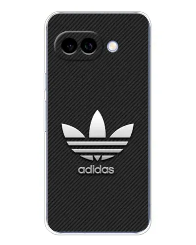 Чехол для Google Pixel 9A с картинкой «Adidas Карбоновая текстура»
