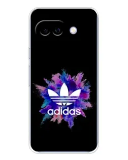 Чехол для Google Pixel 9A с картинкой «Взрыв красок Adidas»