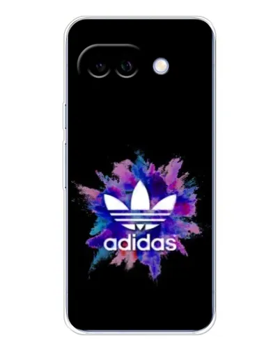 Чехол для Google Pixel 9A с картинкой «Взрыв красок Adidas»