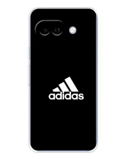 Чехол для Google Pixel 9A с картинкой «Черная классика Adidas»