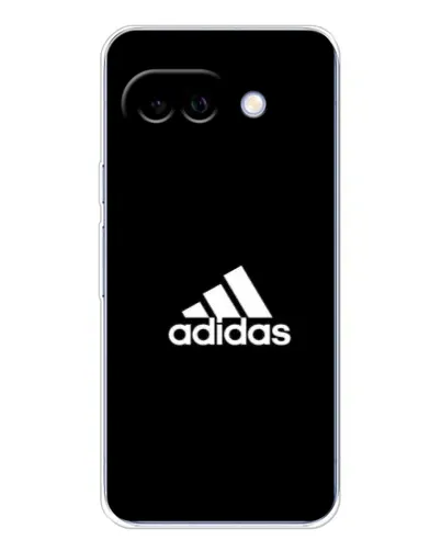 Чехол для Google Pixel 9A с картинкой «Черная классика Adidas»