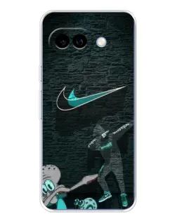 Чехол для Google Pixel 9A с картинкой «Спортивный арт Nike»
