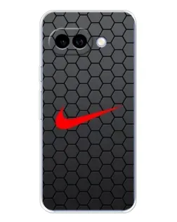 Чехол для Google Pixel 9A с картинкой «Nike — карбоновая сетка»
