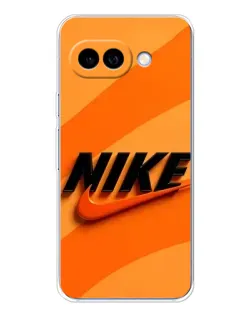 Чехол для Google Pixel 9A с картинкой «Оранжевый драйв Nike»
