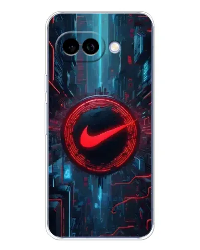Чехол для Google Pixel 9A с картинкой «Техногенный стиль Nike»