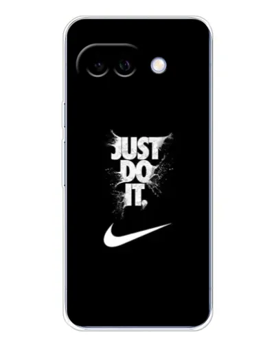 Чехол для Google Pixel 9A с картинкой «Текстовый принт Nike»