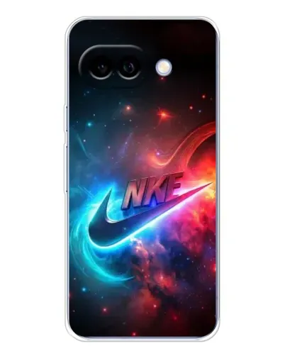 Чехол для Google Pixel 9A с картинкой «Огненный логотип Nike»