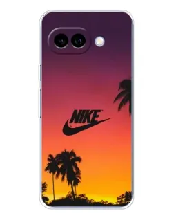 Чехол для Google Pixel 9A с картинкой «Nike на закате солнца»