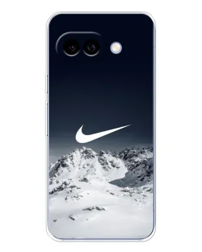 Чехол для Google Pixel 9A с картинкой «Nike — зимние горы»