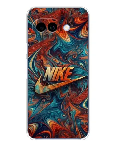 Чехол для Google Pixel 9A с картинкой «Nike в абстракции»