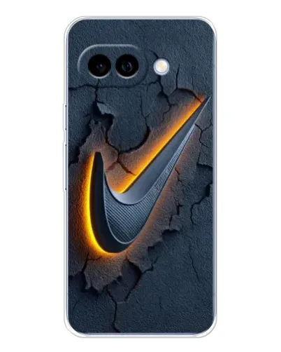 Чехол для Google Pixel 9A с картинкой «Объемный логотип Найк»