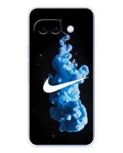Чехол для Google Pixel 9A с картинкой «Nike и синий дым»