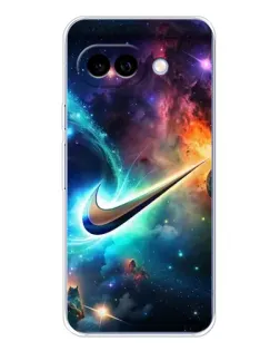 Чехол для Google Pixel 9A с картинкой «Космический Nike Swoosh»