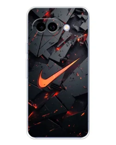 Чехол для Google Pixel 9A с картинкой «Nike — эффект разломов»