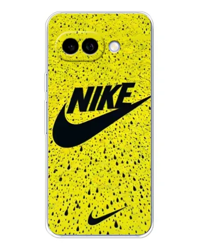 Чехол для Google Pixel 9A с картинкой «Желтый текстурный Nike»