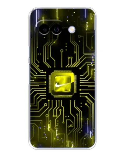 Чехол для Google Pixel 9A с картинкой «Nike — золотая искра»