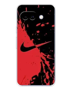 Чохол для Google Pixel 9A з картинкою «Червоні бризки Nike»