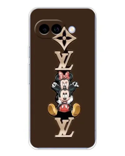 Чехол для Google Pixel 9A с картинкой «LV и Микки Маус»