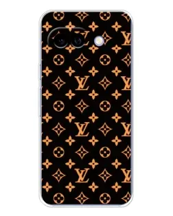 Чехол для Google Pixel 9A с картинкой «Золотая монограмма LV»