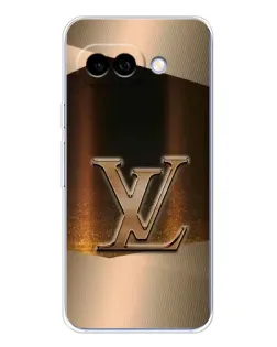 Чехол для Google Pixel 9A с картинкой «LV — золотое сияние»