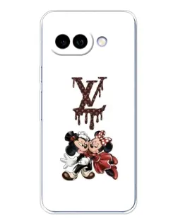Чехол для Google Pixel 9A с картинкой «LV и Микки Маус»