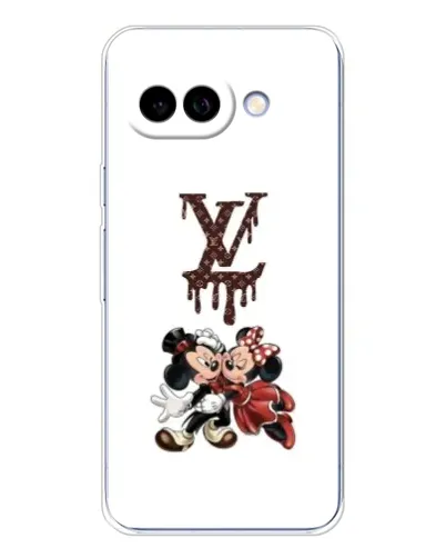 Чехол для Google Pixel 9A с картинкой «LV и Микки Маус»